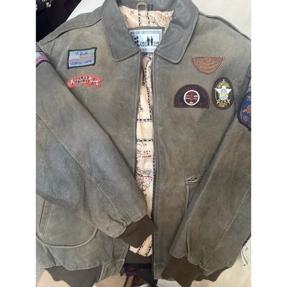 Vintage NWT Bomber Jacket leather - Picture 1 of 6